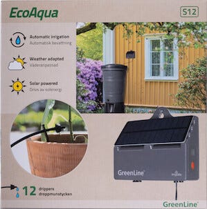 GreenLine EcoAqua S12 solcellsbevattning, 12 plantor