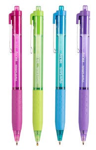 Paper Mate InkJoy 300RT pastell, 4-pack kulepenner