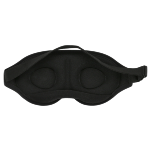 Vadderad sovmask 3D för vuxna, svart 