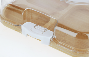 Tarjotin bambu ja kansi, 39 cm