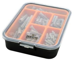 Heco sortimentsats plugg nylon, 100 st