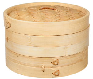 Ångkokare i bambu