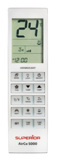 Superior AirCo 5000 universell fjernkontroll til klimaanlegg