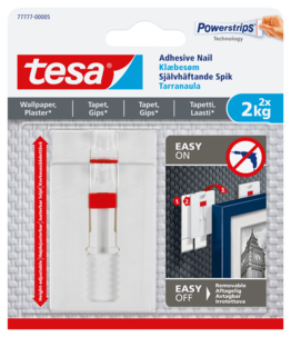 Självhäftande spikar Tesa, vita