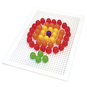 Stiftmosaikk, hullplate og 120 stifter