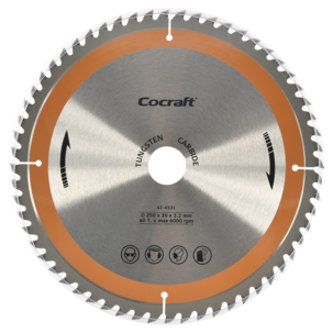 Cocraft Sahanterä 250 x 30 x 3,2 mm, 60T