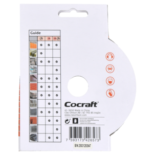 Cocraft diamant kappeskive universal, 125 x 22,23 mm