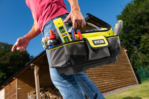 Ryobi Työkalulaukku RSSSOT1 small, avoin, kahva, 17 litraa