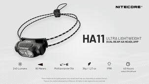 Nitecore HA11 ultralätt pannlampa, 240 lumen