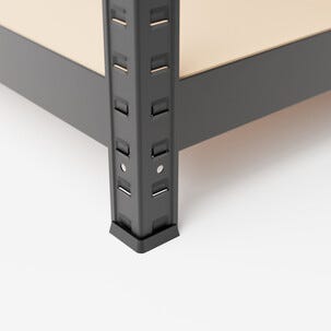 Förvaringshylla med arbetsbänk, 100 x 30 x 180 cm