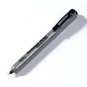 Writech märkpenna fine point 2 mm infällbar svart