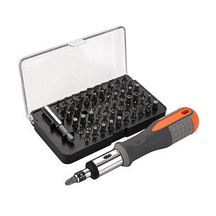 Bitsskruvmejselsats 62 delar