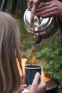 Espegard kaffekjele åpen ild, rustfritt stål, 6 l