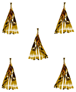 Kalasdekorationer svart och guld