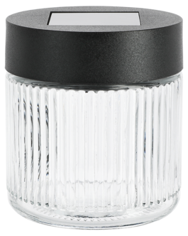 Solcellslykta glas Northlight, 8 cm