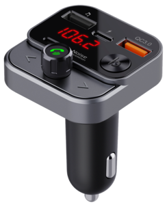 Swissten FM-sändare med Bluetooth för bil, 12-24 V