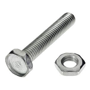 Bult och mutter M8 x 49 mm