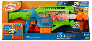Nerf Elite 2.0 Double Punch Blaster Leikkiase ja 50 ammusta