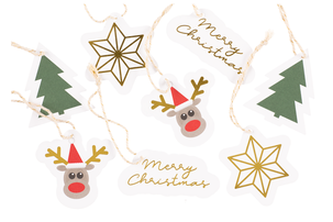 Hängetiketter jul