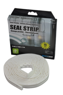 Tätningslist Omega-profil vit, 1-7 mm, Stokvis Tapes