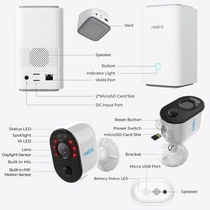 Reolink Home Hub Argus 3E övervakningskamera