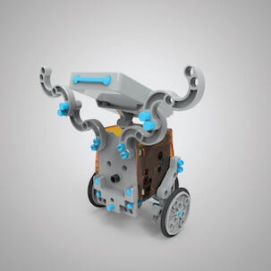 Solcellsdriven robot, byggsats i 197 delar, från 8 år