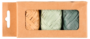 Gavebånd raffia 5 meter, 3-pakning