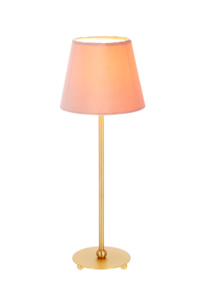 Bordslampa Ball med rosa sammetsskärm, Northlight 