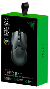 Razer Viper 8KHz gamingmus för höger- och vänsterhänta