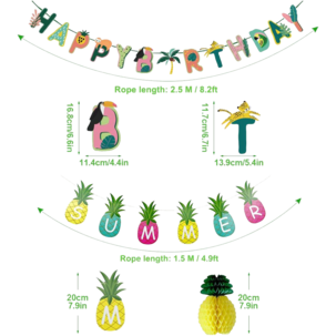 Festdekorasjoner med sommertema