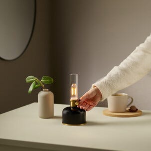 Oppladbar oljelampe, innendørs 22 cm