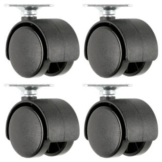 Møbelhjul festeplate, 4-pakning