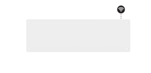 Mill Glass Smart WiFi element Gen. 4, vit, 500 W