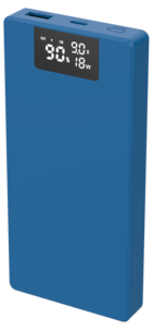 Varavirtalähde pikalataukseen USB-C, USB-A, 10 000 mAh