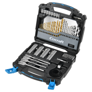 Cocraft Poranteräsarja poranterä ruuvauskärki reikäsahanterä, 90 osaa