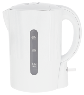 Pieni vedenkeitin 1 litra, valkoinen, 1080 W