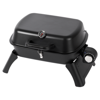 Liten, portabel elgrill med lock och termometer, 2200 W