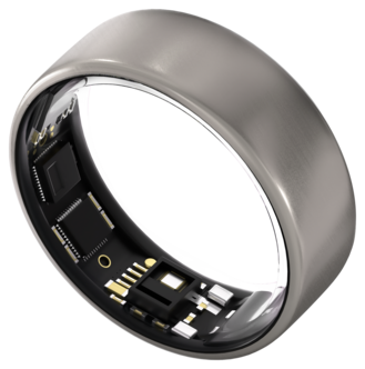 Ultrahuman Ring Air smartring, Raw Titanium