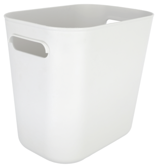 Serenity förvaringslåda i plast utan lock, vit