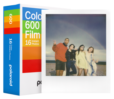 Polaroid 600 färgfilm med vit ram, 107 x 88 mm
