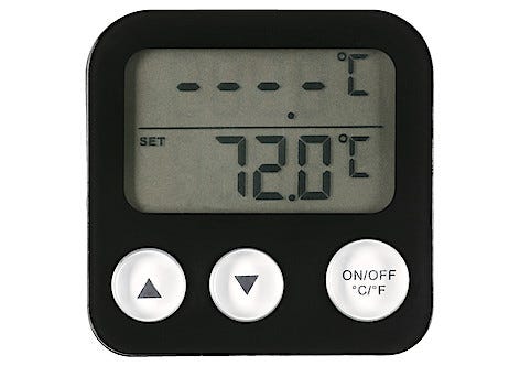 Stektermometer digital, svart