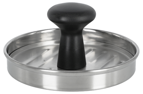Hamburgerpresse rustfritt stål, 12,5 cm