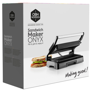 OBH Nordica Onyx smörgåsgrill