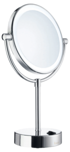 Smedbo Outline sminkspegel på fot med belysning