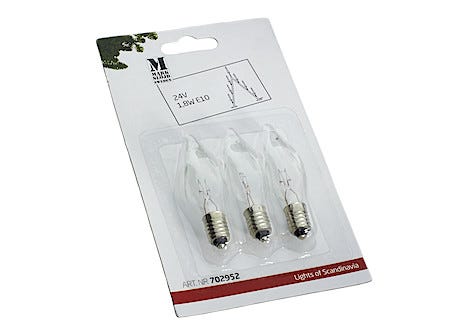 Glödlampa Markslöjd 24 V/1,8 W E10