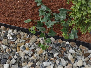 Ventura bedkant i metall 1 meter, 2-pakning