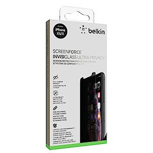 Belkin ScreenForce InvisiGlass Ultra Privacy, skjermbeskytter for iPhone X/XS