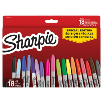 Sharpie märkpennor finspetsig specialutgåva 18-pack