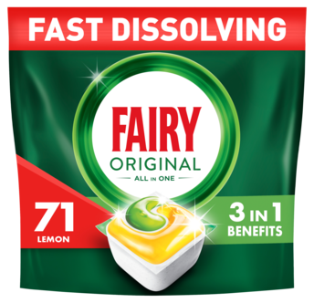 Fairy Original All In One Konetiskitabletti, 71 kpl