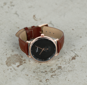 Virtue armbandsur analogt klassiskt, brun